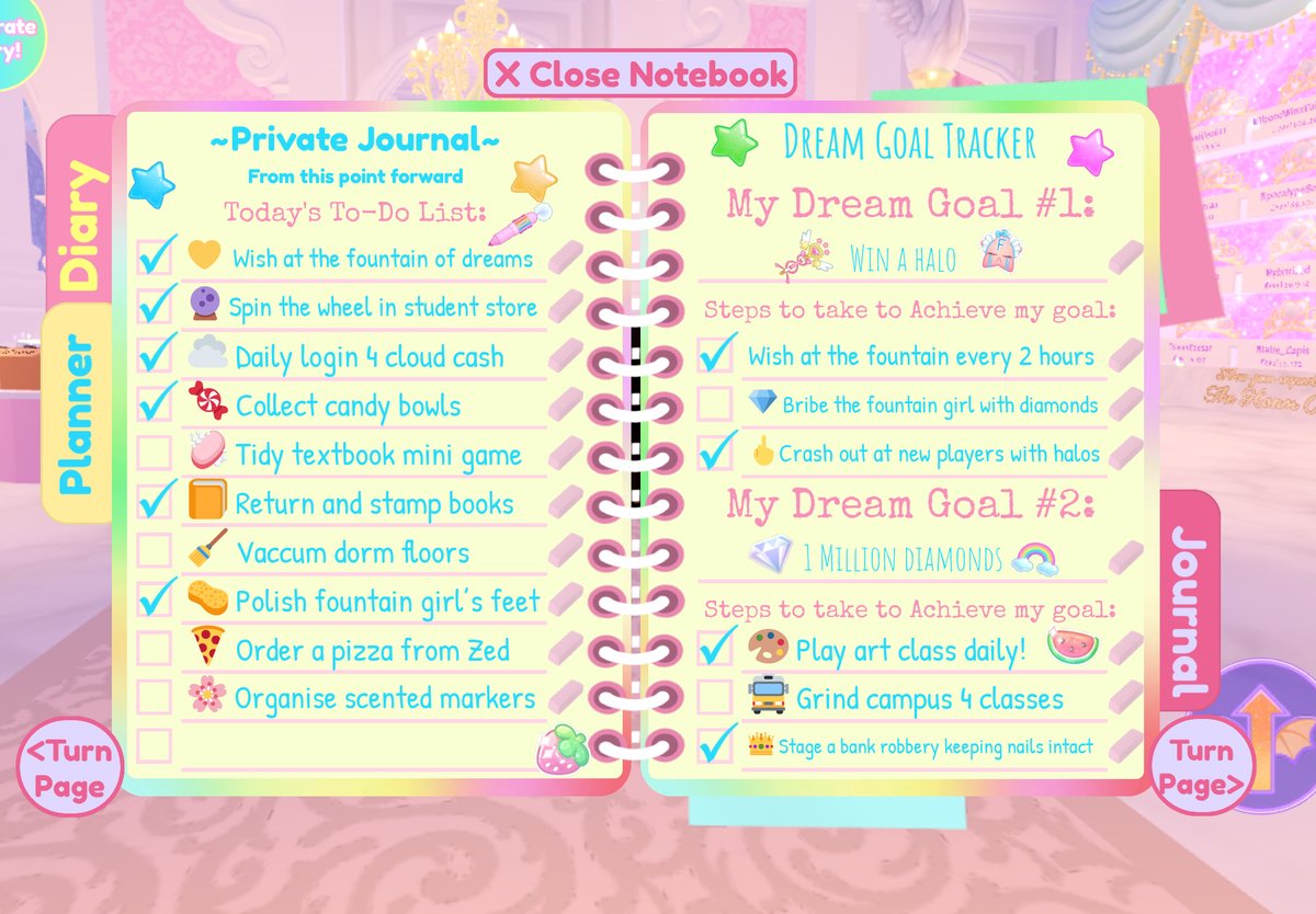 🩷📝To do..  #royalehigh #RHTC <a href="/RoyaleHighValks/">Royale High ✨</a>