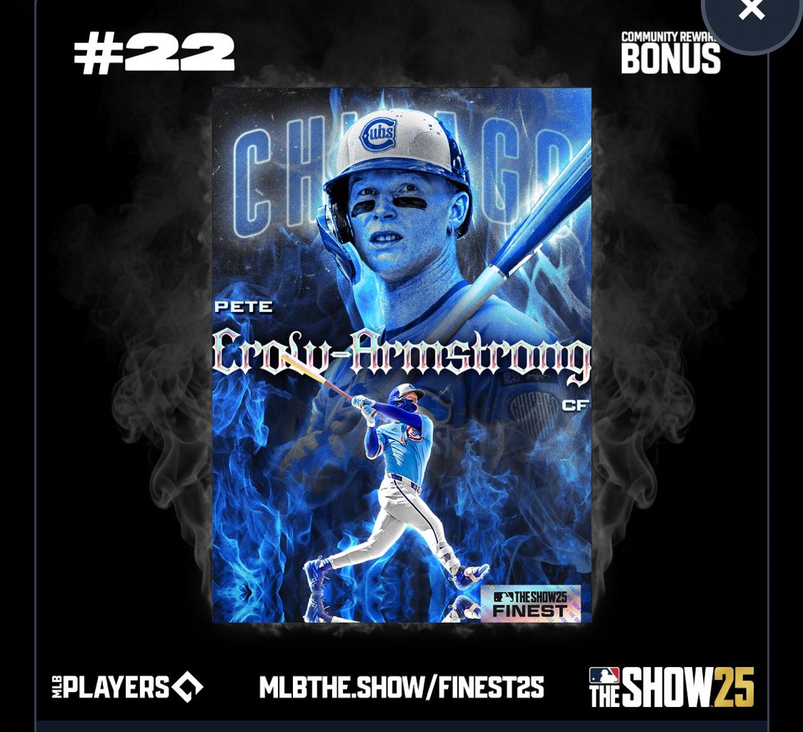 I helped reveal Cubs #FINEST2025 in @MLBTHESHOW mlbthe.show/finest2025