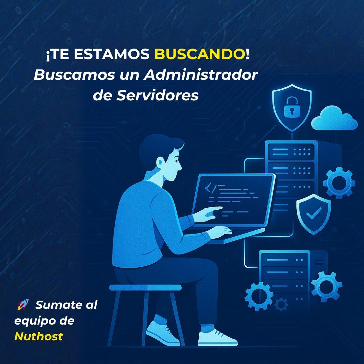 nuthost's tweet image. 🚀 ¡Buscamos talento tech!
En Nuthost queremos sumar un/a SysAdmin Linux a nuestro equipo.
🔧 Modalidad híbrida (Buenos Aires)
💻 Experiencia en entornos Linux
📩 Enviá tu CV a rrhh@nuthost.com

#SysAdmin #Linux #EmpleoIT #TechJobs #Nuthost