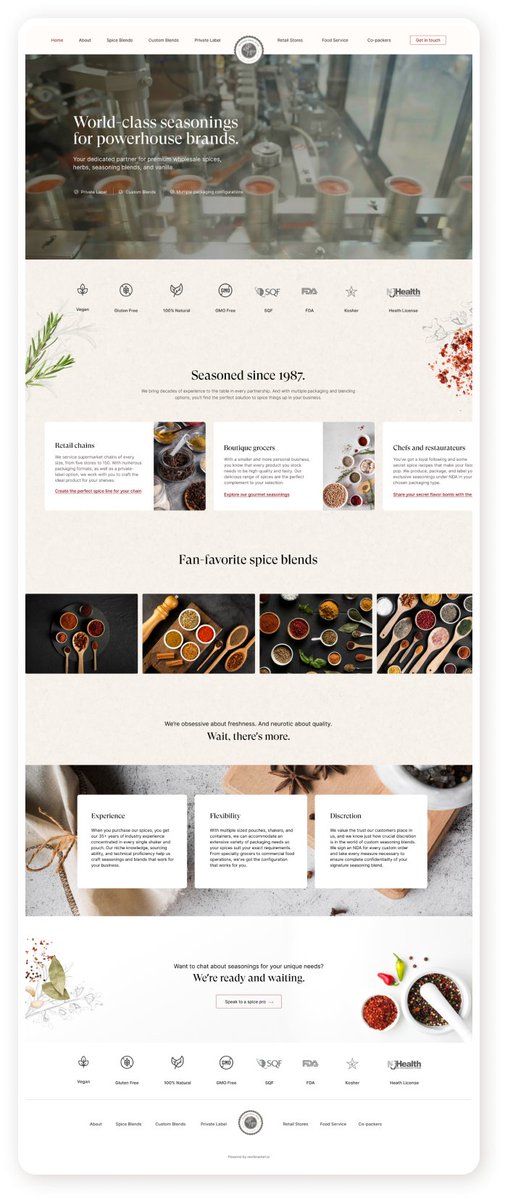 nextbracket's tweet image. Since 1987, International Spice&apos;s world-class spices, herbs, and seasonings have been delighting palates — and boosting bottom lines.

intspice.com