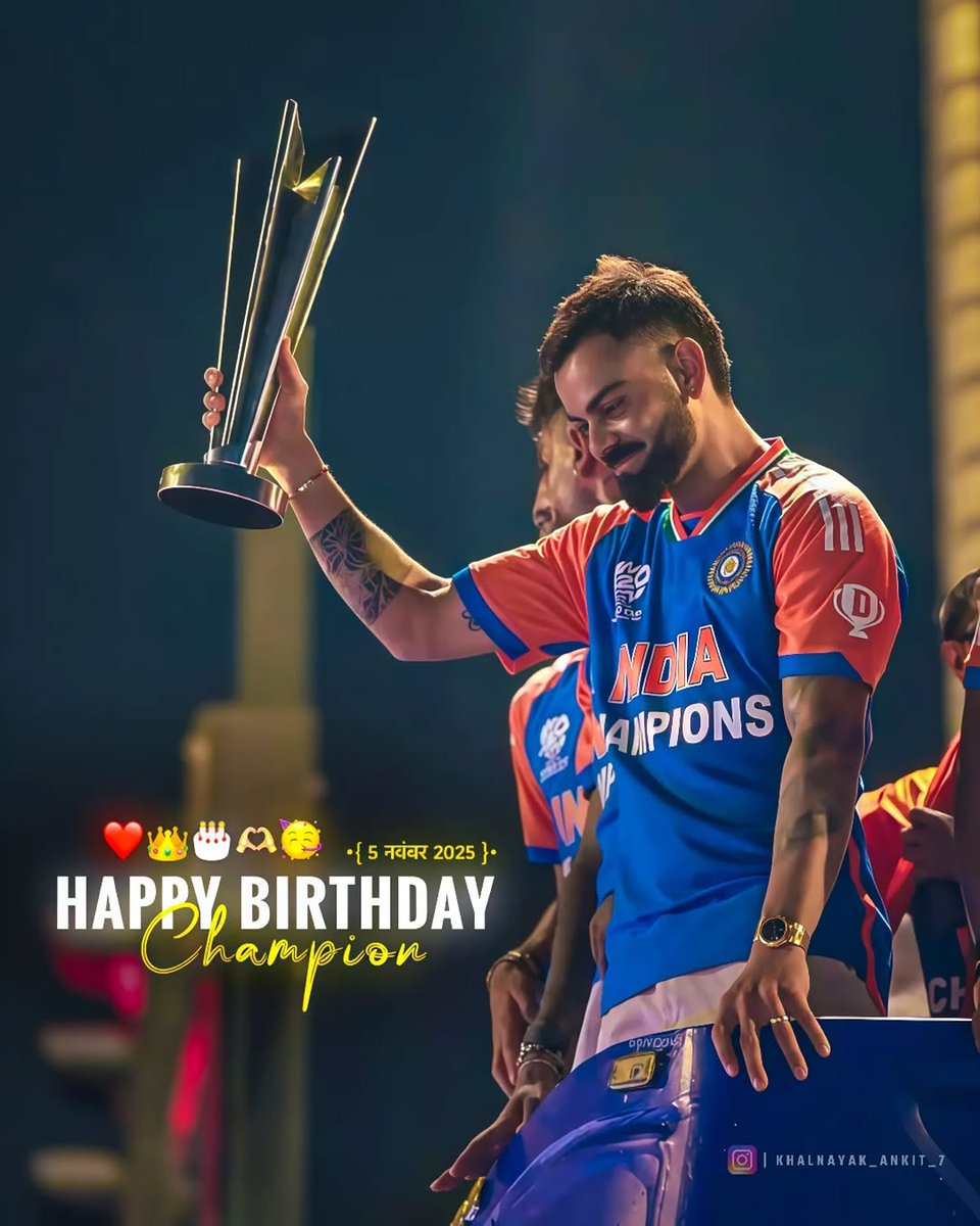Kingmaker2206's tweet photo. WISH YOU HAPPY BIRTHDAY 🎂
KING OF WORLD CRICKET 👑
#VIRAT KOHLI ❤️

@imVkohli #HappyBirthday https://t.co/GgJW7zAVp2