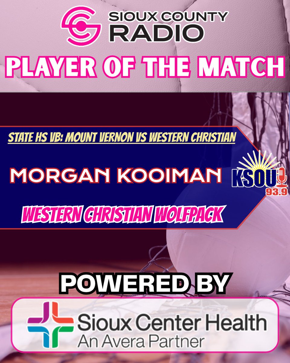 The Wolfpack are off to the state semifinal round again! Congrats to our Player of the Match!