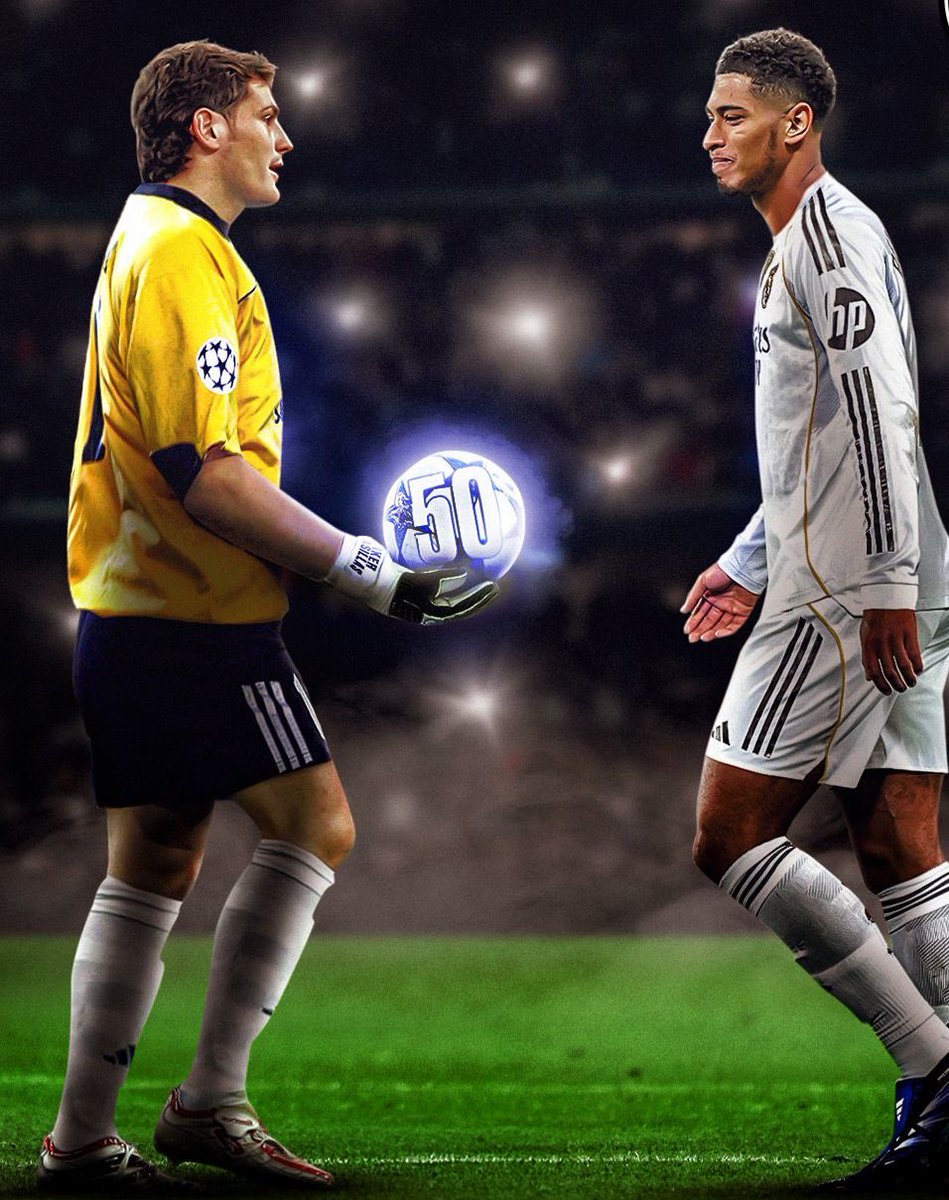 بمشاركته الليلة أمام #ليفربول.. 
جود #بيلينجهام يحطم رقم #إيكر_كاسياس، ليصبح أصغر لاعب بصفوف "الملكي" يصل إلى 50 مباراة في #دوري_أبطال_أوروبا