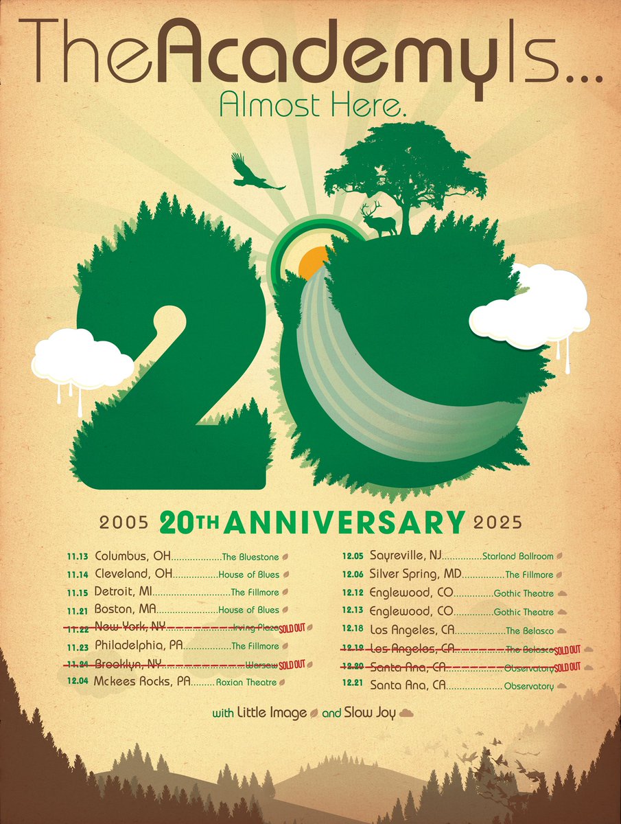 TheAcademyIs's tweet image. Tour starts next week!!

Celebrate 20 years of ALMOST HERE with us and grab your tickets before they’re gone.

Can’t wait to see you all. 💚🦌