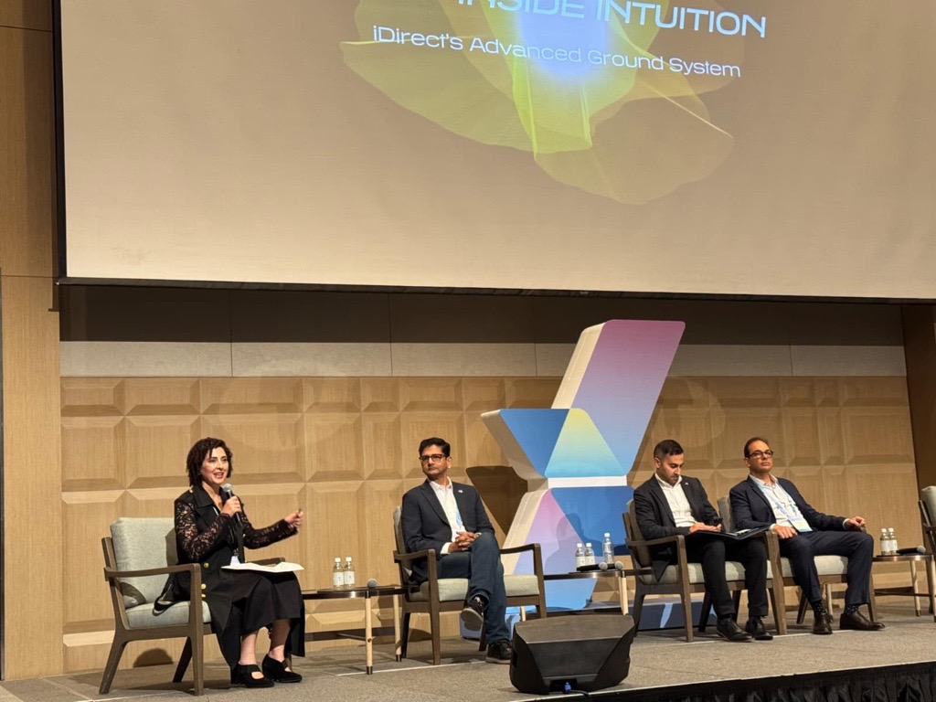 iDirect's tweet image. At #APSCC2025 our Sr. Director, Corp Dev highlighted how @iDirect&apos;s AI-driven analytics platform empowers operators to cut OPEX, boost reliability &amp;amp; make faster, data-driven decisions.

We’re turning AI into real-world results. See how: bit.ly/3FdAuF3

#STEngineering