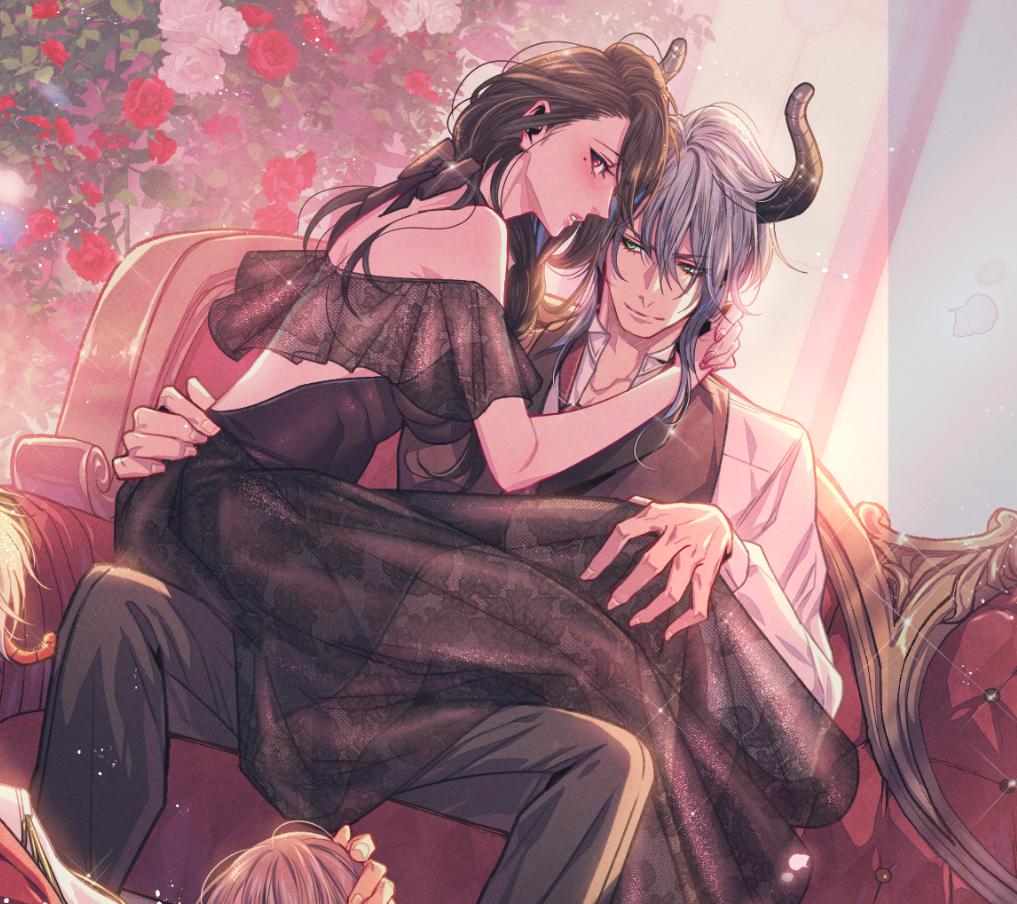 🌹下書き→線画→色分け→完成✨ 