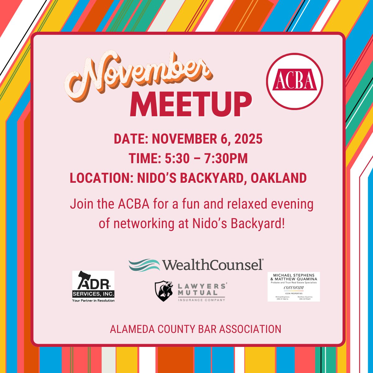 Last chance - RSVP now for the ACBA November Meet Up - mailchi.mp/acbanet.org/so…
