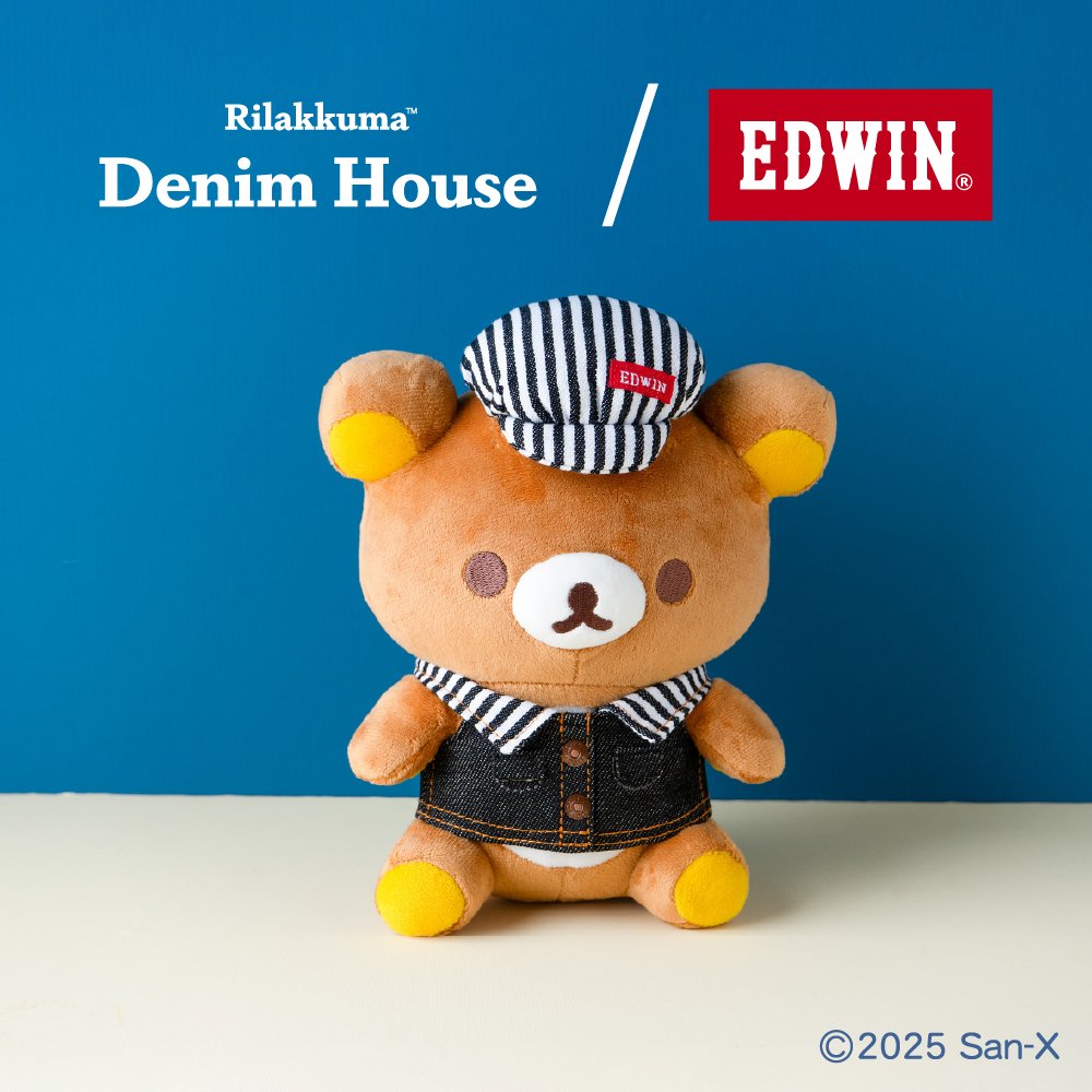 denimhouse_rs's tweet image. ／
EDWINコラボ！！
＼
［11/15（土）発売予定］
#リラックマ　EDWINコラボぬいぐるみ
デニムハウスにEDWINとのコラボレーションぬいぐるみが登場！
デニム生地のお洋服とロゴ入りのキャスケットがチャームポイント♪

4,950円（税込）

denimhouse.jp
#リラックマ #デニム
