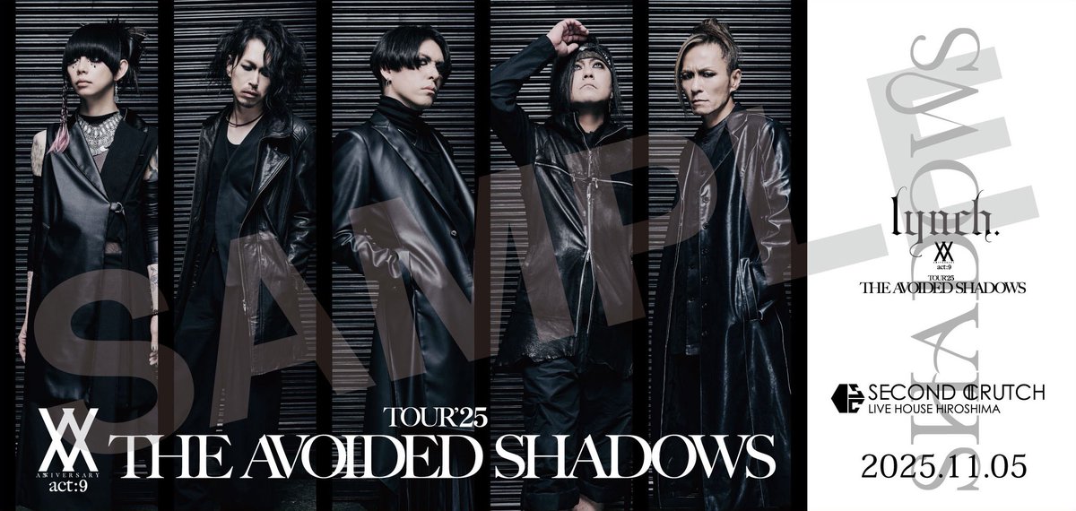LIVE情報】 本日 XX act:9 TOUR'25「THE AVOIDED SHADOWS」 2025年11月