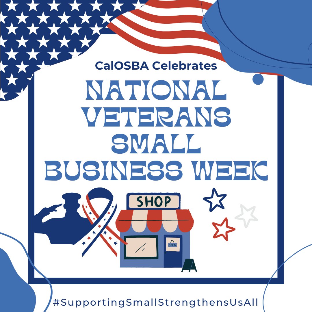 CaliforniaOSBA's tweet image. 🌟 This #VeteransSmallBusinessWeek, we honor the dedication &amp;amp; leadership of California’s Veteran &amp;amp; Military Spouse entrepreneurs.

Your service, innovation &amp;amp; impact strengthen communities across our state. Thank you for all you do. 💼

#VetBiz #CalOSBA #SmallBusinessCA