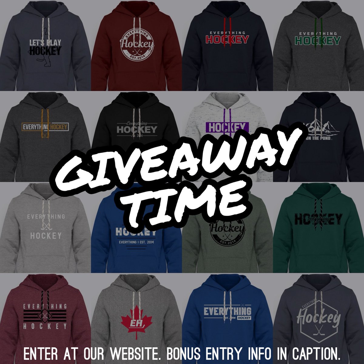 🚨GIVEAWAY TIME🚨

Enter for a chance to win a Hockey Lace Hoodie of choice from our store!

✔️ENTER on website📲: everythinghockey.com/giveaway

✔️REPOST for bonus entry

✔️FOLLOW! @ehclothing 

Two winners will be selected on 11/18. everythinghockey.com
