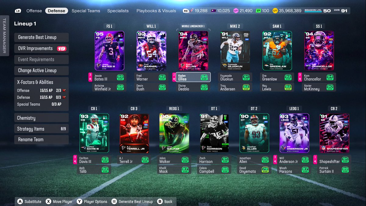 50 falcons 20 MF