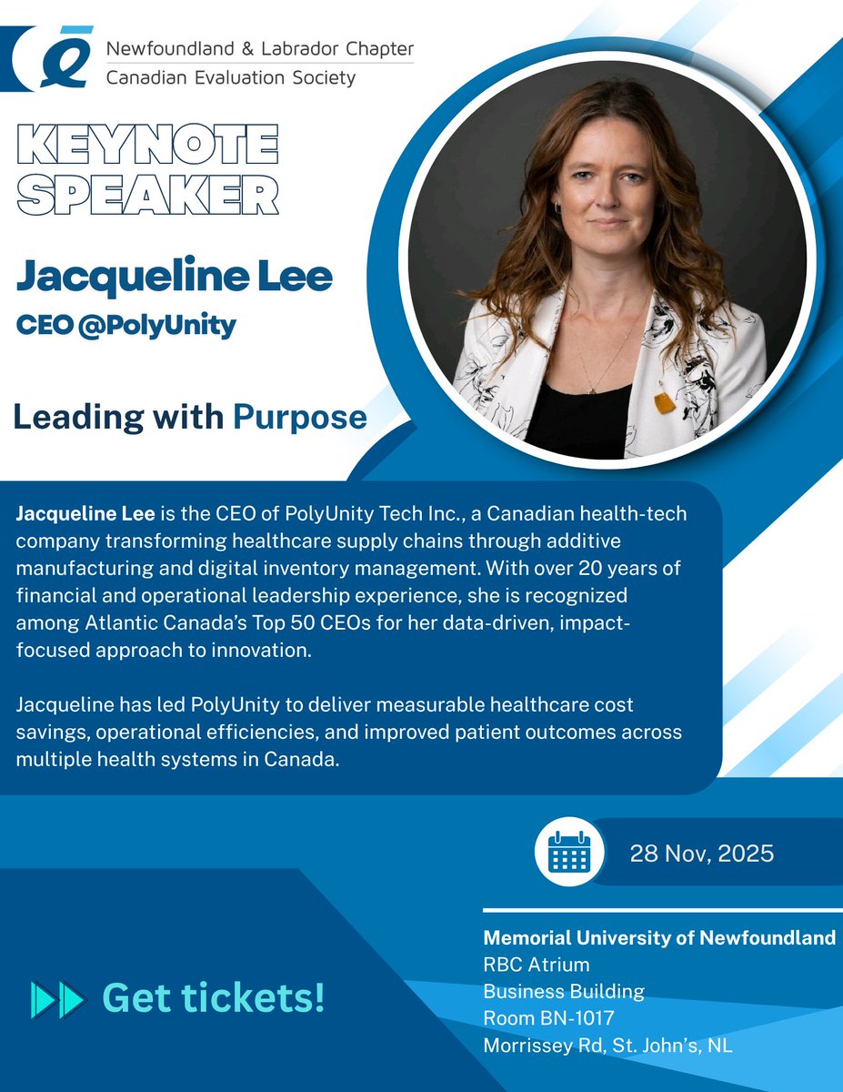 Meet our keynote speaker Jacqueline Lee! 

eventbrite.ca/e/ces-nl-2025-…

#CESNL2025 #KeynoteSpeaker #JacquelineLee