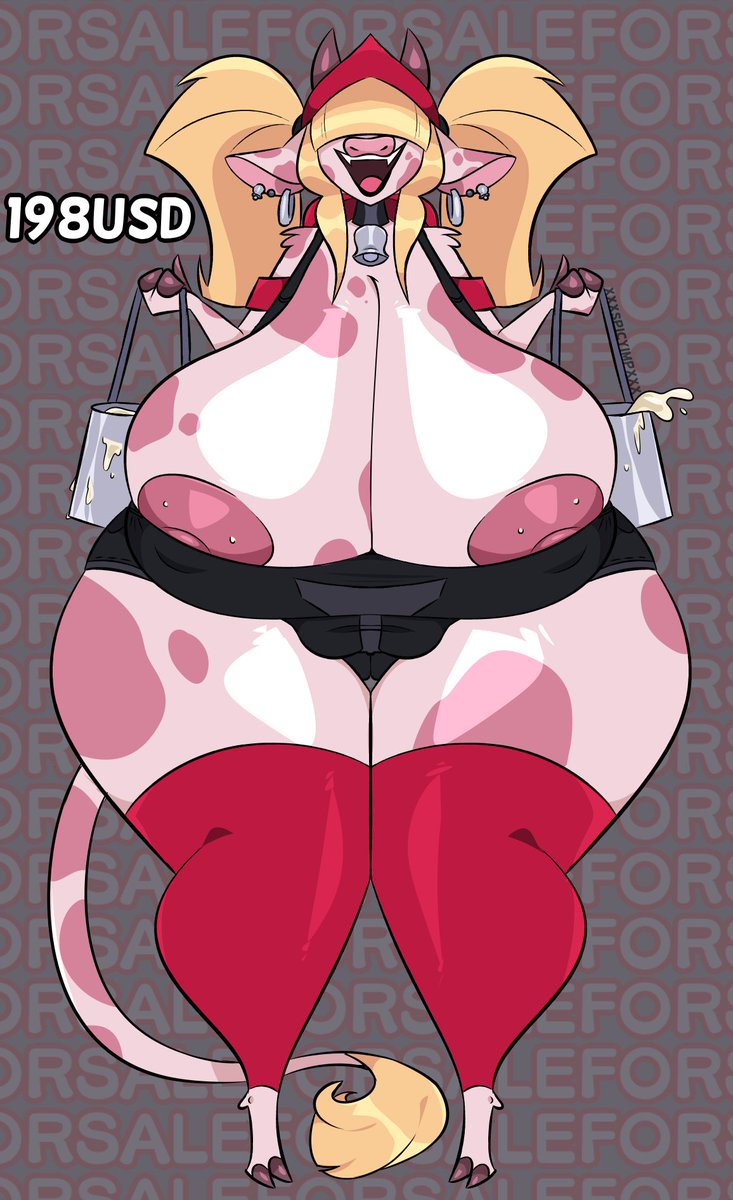 HELLUVA BOSS/ HAZBIN HOTEL ADOPT!
Cow demon is now available! DMs are open if interested! 
(Tag free version included with purchase)
#nsfw #helluvaboss #hazbinhotel #HelluvaBossoc #HazbinHotelOC #furry #nsfwfurryart