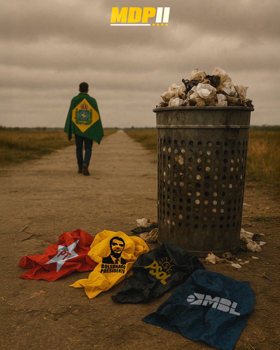 movimentopedro's tweet photo. Chega de ilusão republicana, que te faz girar no mesmo lugar enquanto o país afunda em crise, corrupção e brigas de torcida. Trocam-se bandeiras, mascotes e slogans — o problema estrutural permanece.

Abandone de uma vez a ilusão republicana! https://t.co/inC0PaB9CD