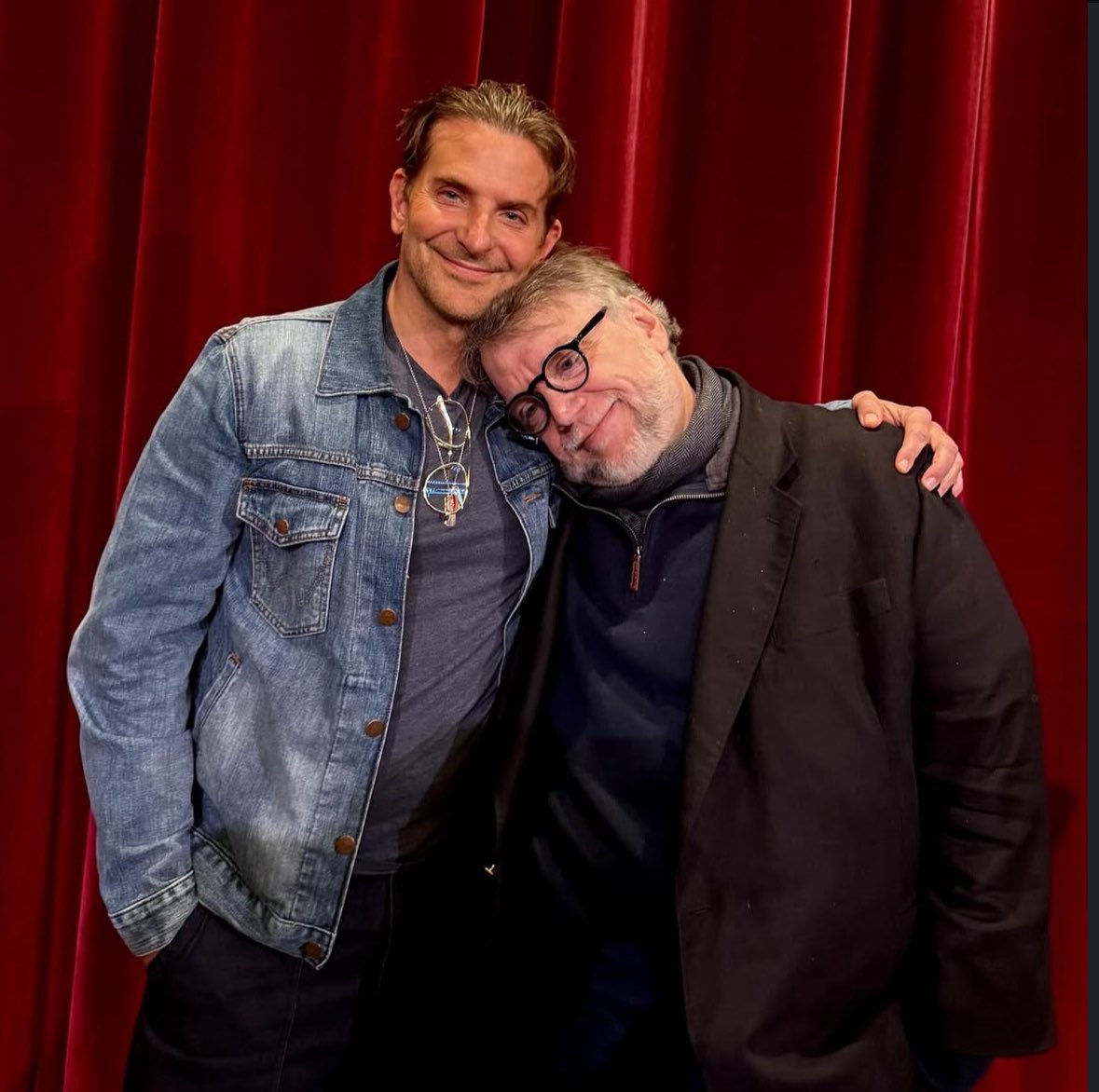 gdeo's tweet photo. What a great conversation between @RealGDT and Bradley Cooper for the @directorsguild as they discuss @FrankensteinGDT . Listen here : https://t.co/Jliu4ND2N0 #GuillermodelToro #BradleyCooper #DirectorsGuildofAmerica #FrankensteinGdT https://t.co/CijtWU53Ve