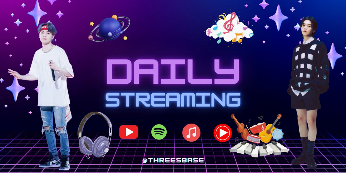 ThreeSbase's tweet image. #3S_Streaming | 051125

Tetap semangat streaming dan beraktivitas 💜

Spotify 🔗 open.spotify.com/playlist/232pH…
Apple Music 🔗 music.apple.com/id/playlist/da…
YouTube 🔗 youtube.com/playlist?list=…
YouTube Music 🔗 music.youtube.com/playlist?list=…

#SUGA #AgustD #슈가 @BTS_twt