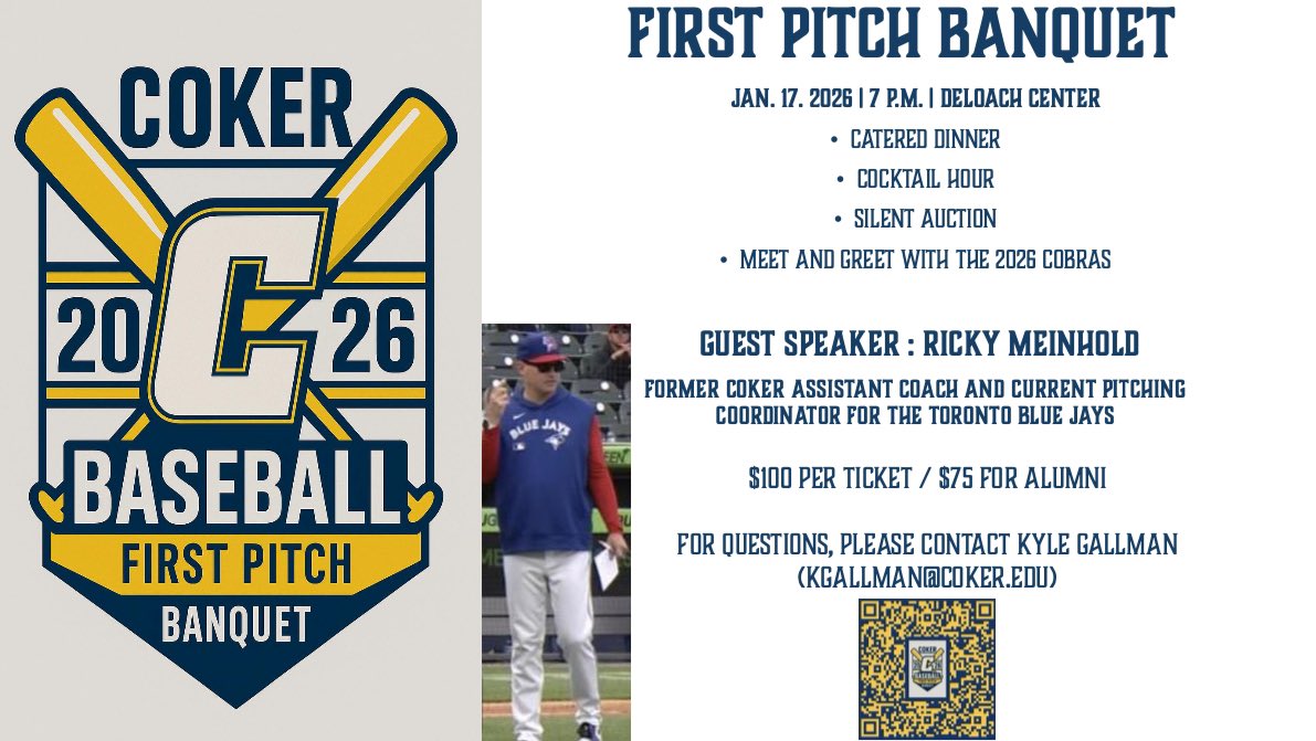 Coker University Baseball tweet media