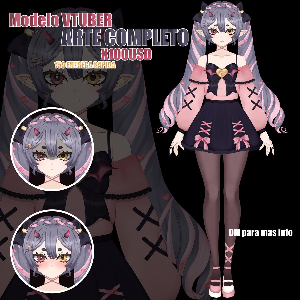 VTDaki's tweet image. ¡¡Abro comisiones de emergencia!!
Necesito cubrir unos gastos importantes, así que cualquier apoyo ayuda muchísimo 🙏

Si estás buscando avatar nuevo para debutar o actualizar el tuyo, esta es tu señal.

📩 DM para info
💗Modelo @CinerosaVT 
#CommissionsOpen #VTuberModel