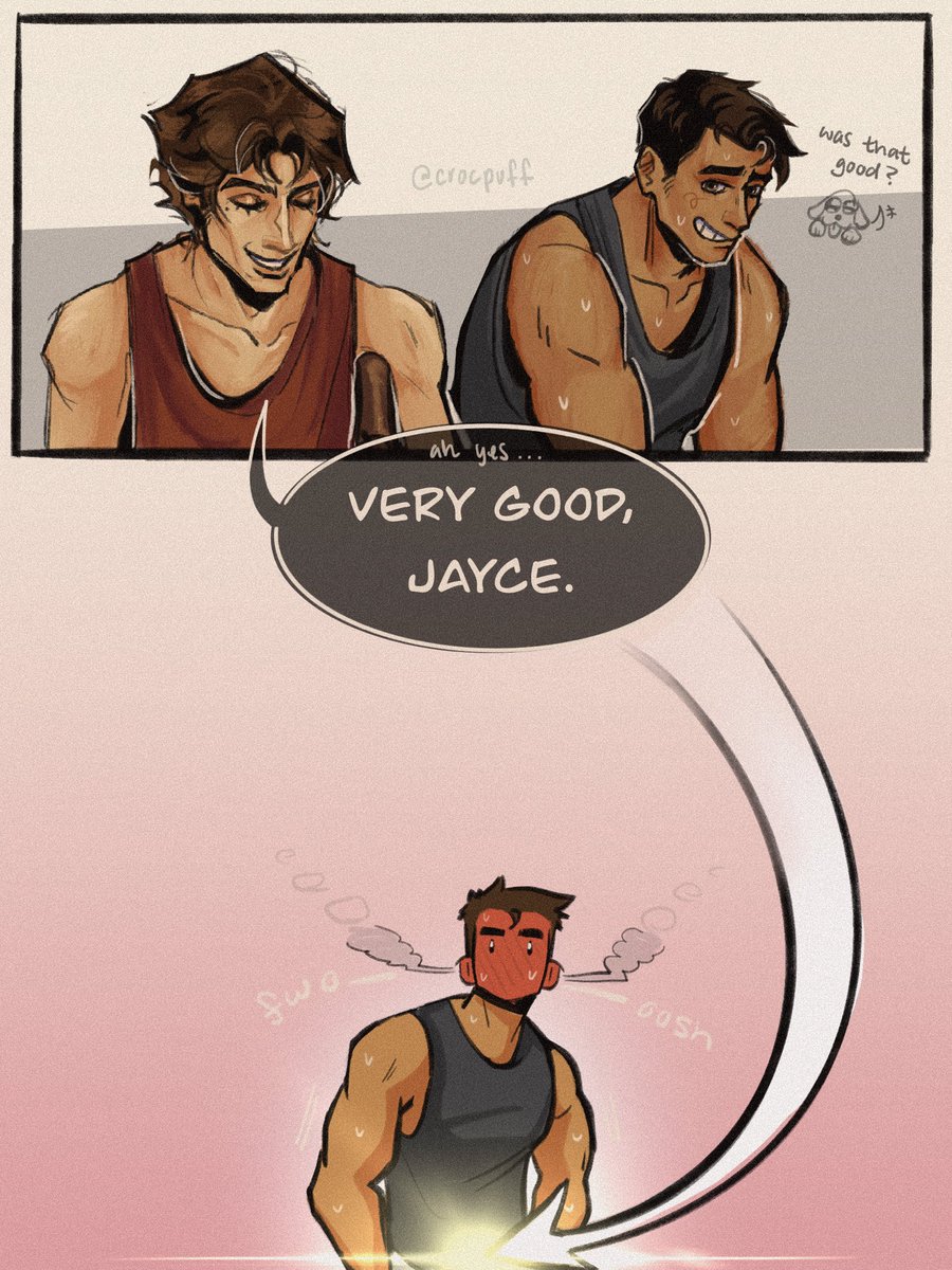 my piece (+1 extra) for the jayvik bigbang!! Pairs with the yoga AU fic written by Arialerendeair (on tumblr &amp; bsky) 🩵🩵🩵

Fic linked here!
🔗 archiveofourown.org/works/73702756

#jayvikbb2025 #jayvik <a href="/jayvikbigbang/">JayVik Big Bang 2025 🦋 Posting!</a>