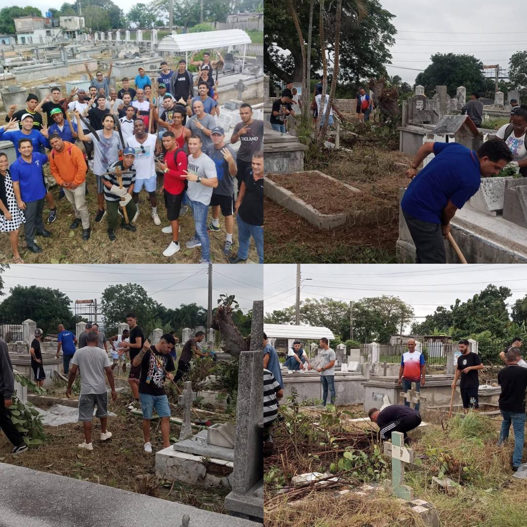 Realizaron trabajos de limpieza en el Cementerio Viejo de Guanabacoa, un grupo de jóvenes que se recuperan de las adiciones a las drogas.
#LaHabanaViveEnMí