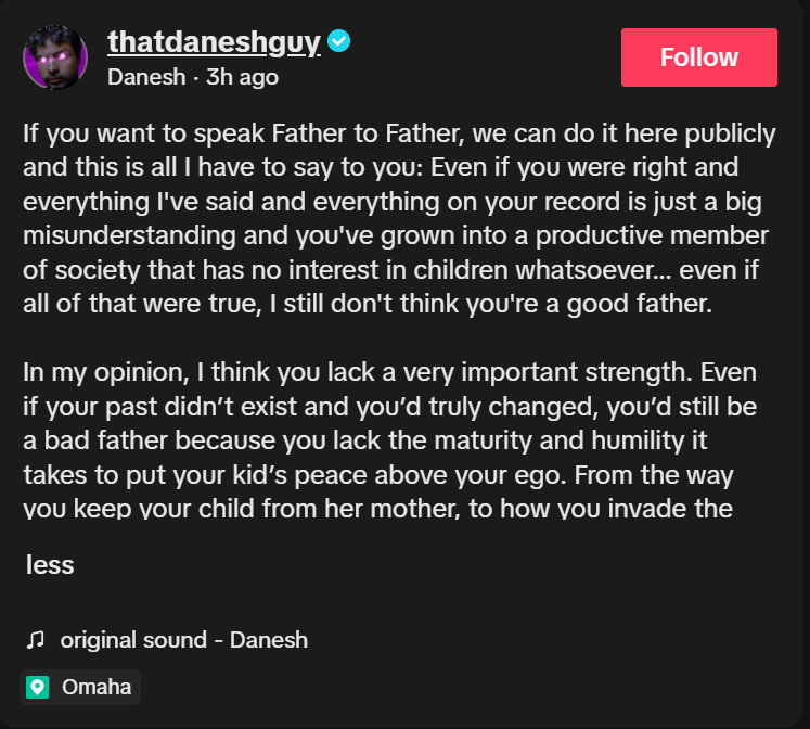 ghostsaw1027's tweet photo. Thatdaneshguy made a repones to Jeromy Ray Wilson Video but i noticed a Issue with Danesh Statement here that is how did Jeromy post Danesh House if his Tiktok already got Banned? something isn't adding up here? https://t.co/X4hRhVjMHo https://t.co/N5YKnSELpP