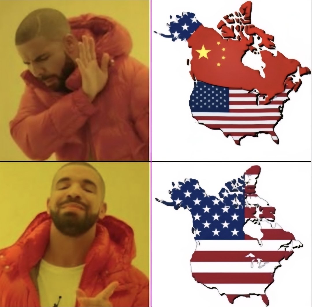 Trump has said that having Canada join the United States would be good for US national security.

The Americans want to boot the CCP out of Canada.