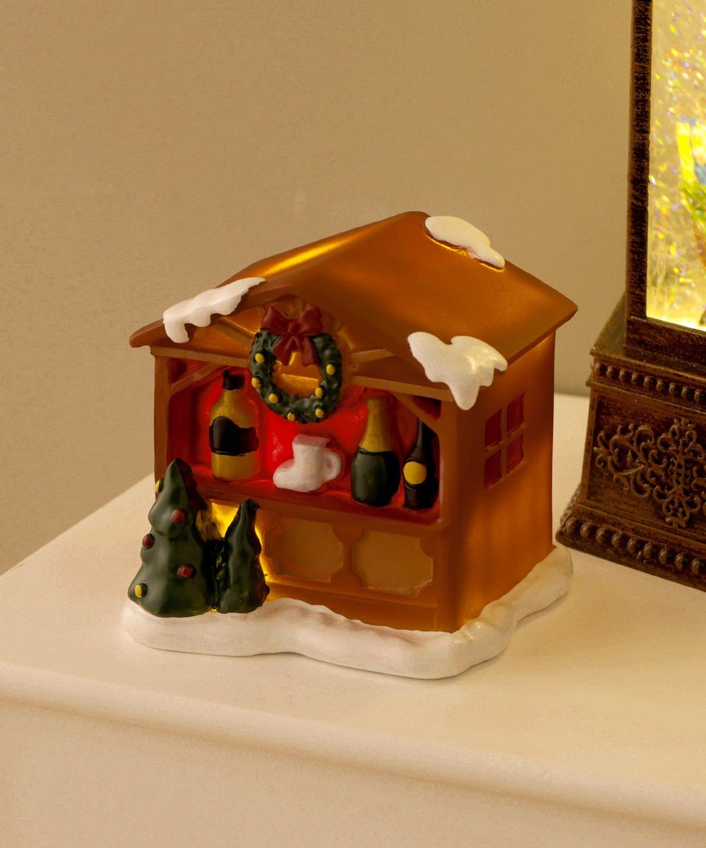 NEW＊ ライト付きクリスマスマーケットオブジェ 600円（税込660円