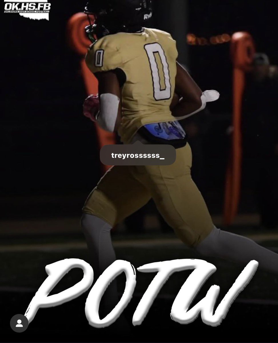 blessed to be named one of the players of the week!
13 carries 
157 yards 
4 touchdowns