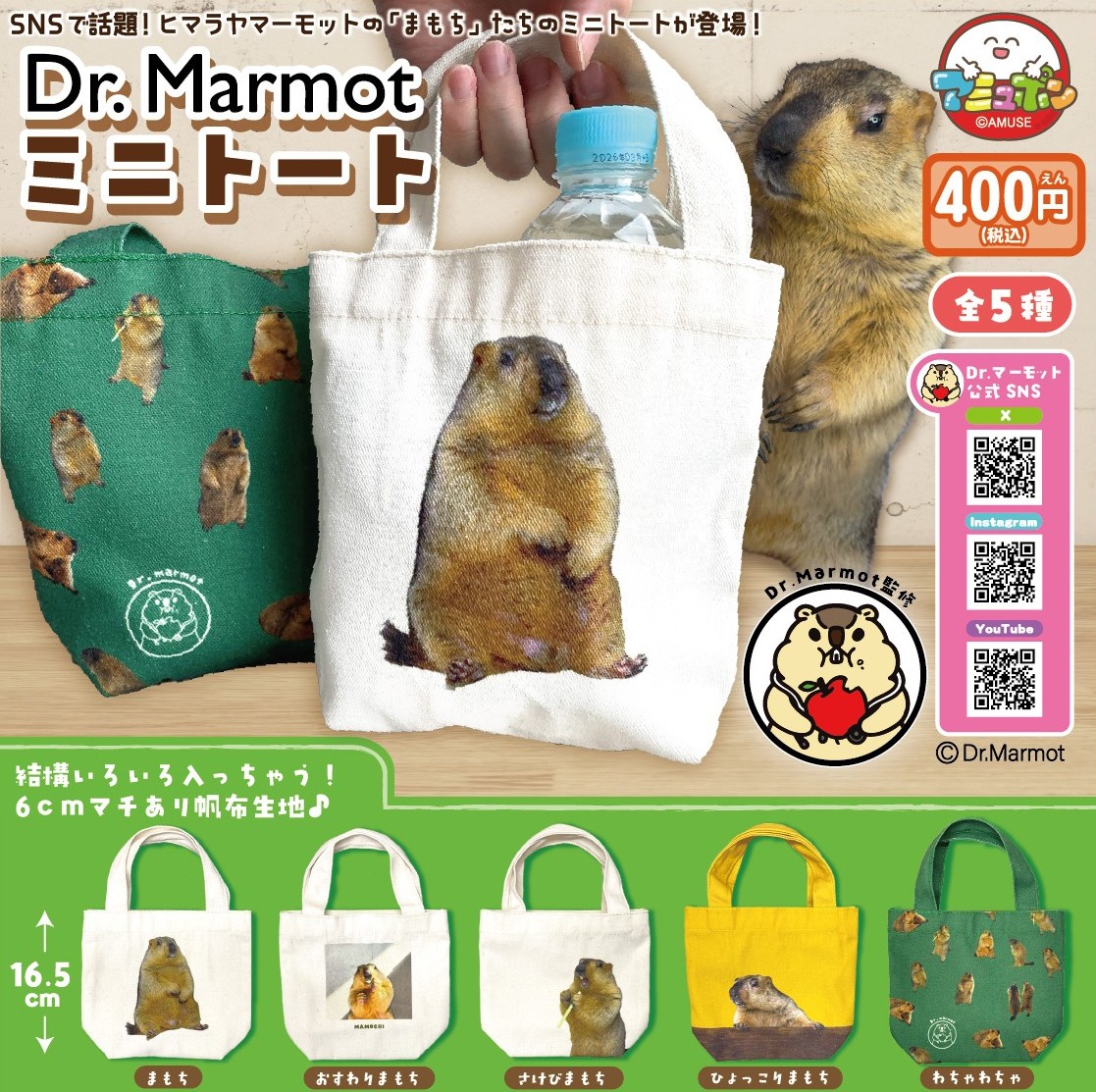 📣2月発売予定✨ 『Dr.マーモットミニトート』400円 🌈Dr.マーモット様