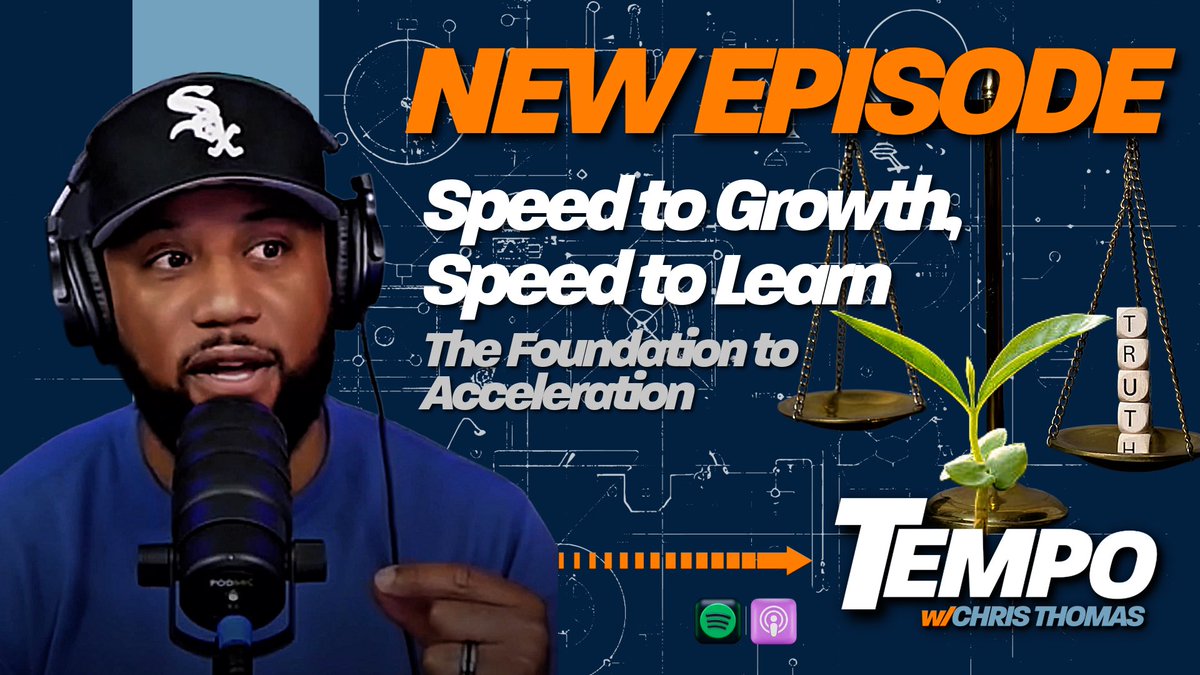 tempowithchris's tweet image. 🚀 Speed to growth. Speed to learn. That’s the foundation to acceleration.

Every season of your life demands a faster version of you, faster to adapt, faster to execute, faster to grow. 

🎧 Stream it. Share it. Subscribe now!