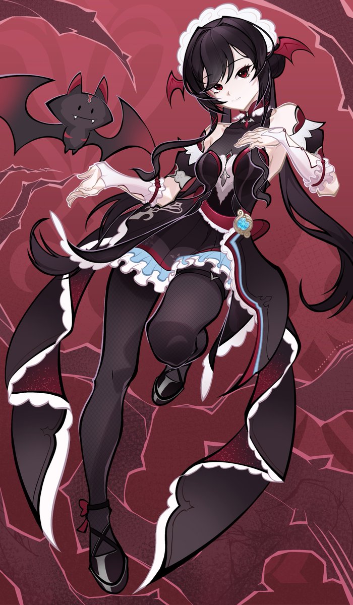 Genius Invocation TCG, Mel &amp; Chompette 🦇

by HongM鸿毛
#GenshinOC