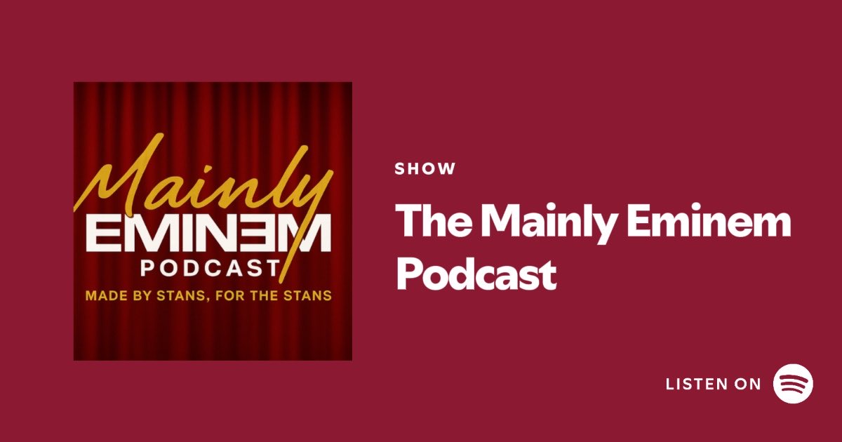 The Mainly Eminem Podcast tweet media