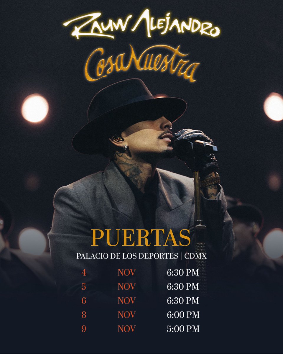 ¡Rauw Alejandro - Cosa Nuestra World Tour llega al Palacio de los Deportes! 🌙💙🥂