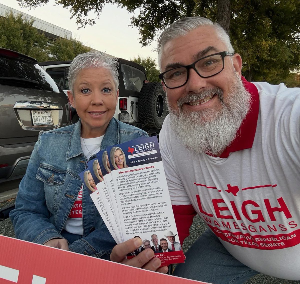 LeighForTexas's tweet photo. It’s a gorgeous day to vote - we’re out at the polls talking to voters - only 4 1/2 hours left - head to the polls and vote Leigh Wambsganss for State Senate - we need every vote!
#forTexas! https://t.co/sWEEPoAIB7