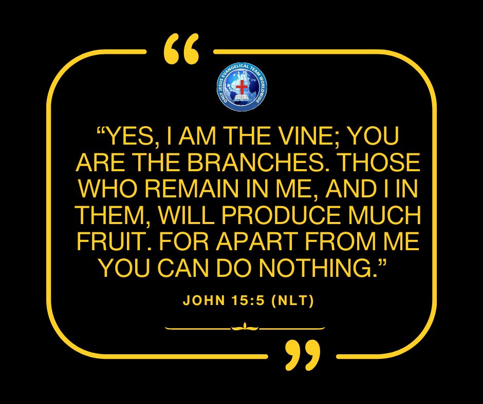 ojetworldwide's tweet image. True fruitfulness comes from staying connected to Jesus. Apart from Him, we can do nothing  but in Him, we flourish.

#AbideInChrist #VineAndBranches #FruitfulLife #John155 #FaithInGod #DependOnJesus #ChristianGrowth #WalkWithGod