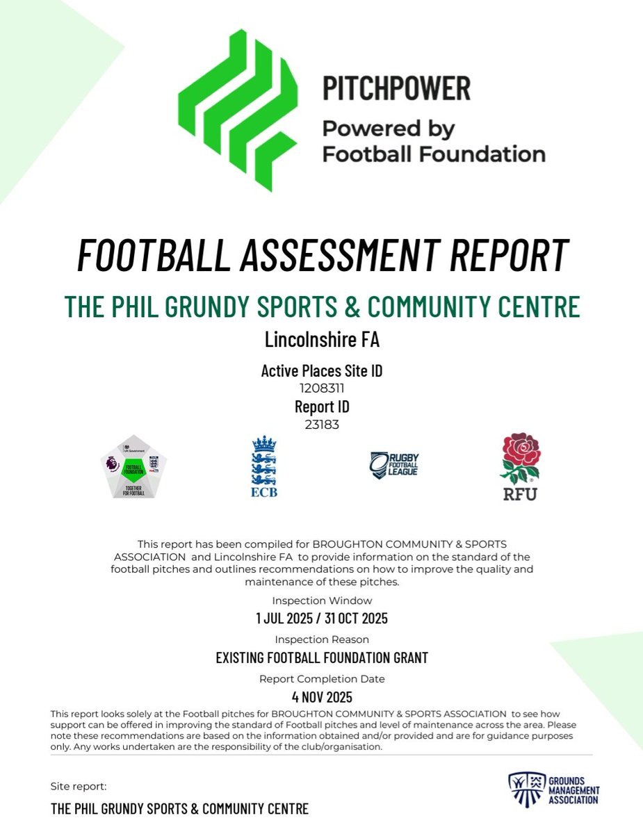 seanclixby5's tweet image. 📣WOW! After Spring/Summer drought conditions I feared the outcome of our annual @FootballFoundtn @wearetheGMA Football pitch inspections!

📣What was I worrying about!

📌5v5: 'Advanced' ✅️✅️✅️✅️
📌7v7: 'Advanced' ✅️✅️✅️✅️
📌9v9: 'Advanced' ✅️✅️✅️✅️
1/2