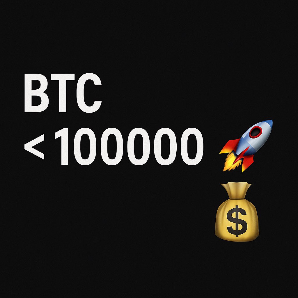 Bitcoin’s below 100K. You know what that means… BUY TIME! #TradingTips