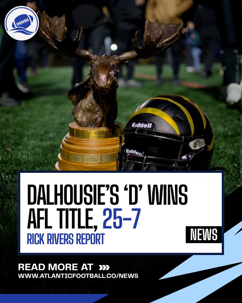 Looking for all the AFL updates, press releases and news? Check out atlanticfootball.co/news for the latest - including a new Rick Rivers report recapping the recent Championship Game!

#atlanticfootballleague #afl #canadianfootball #update