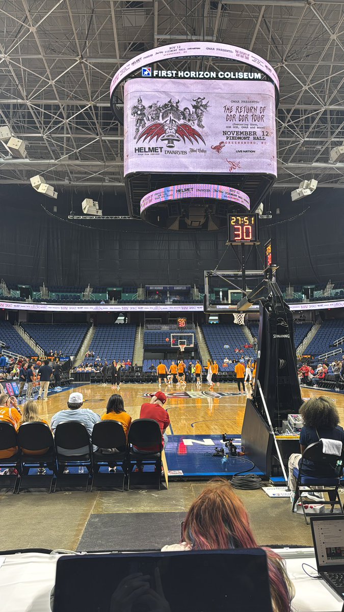 Greetings from Greensboro, North Carolina. The No. 8/9  Lady Vols take on the No. 9/8 NC State Wolfpack. 

It’ll be the first matchup since NCS took down the Lady Vols 79-72 in the Second Round of the 2024 NCAA Tournament. 

<a href="/UTKBeaconSports/">Daily Beacon Sports</a>