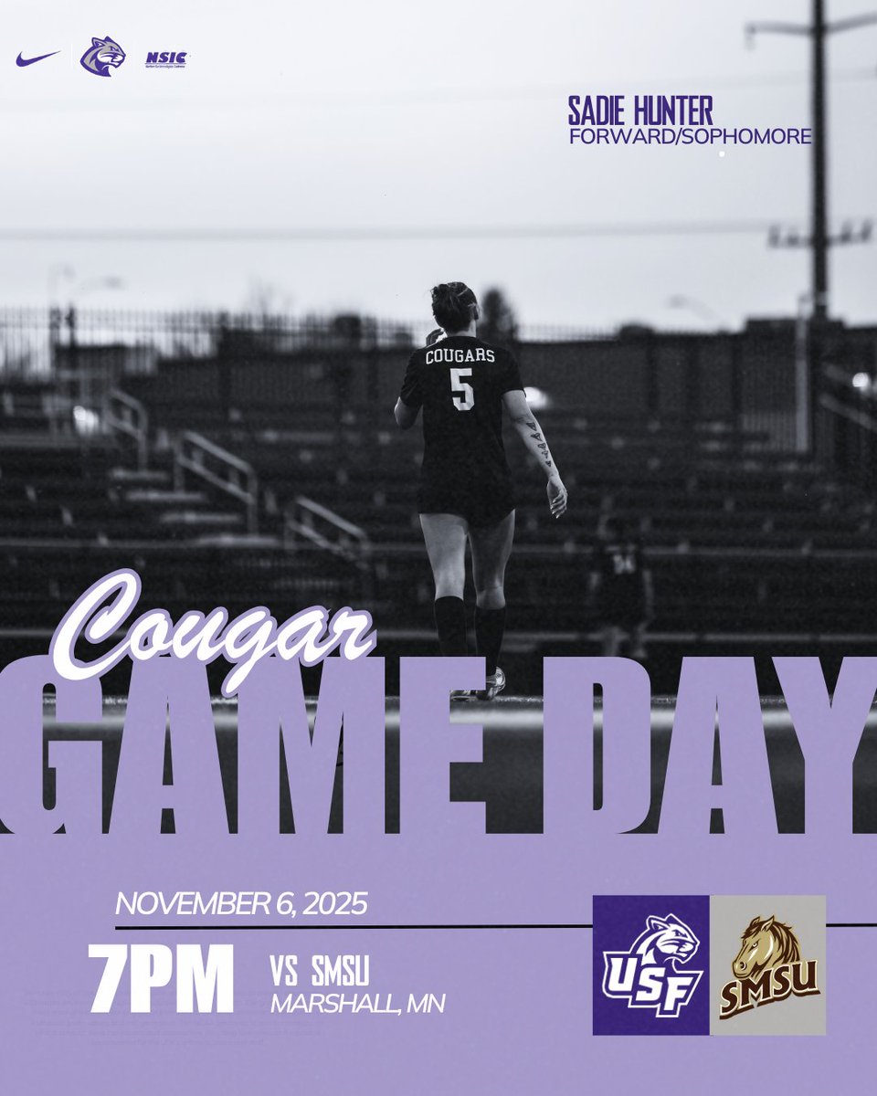 Cougar Country ➡️ Mustang Territory 🐾🐴

It’s Gameday!

Kickoff at 1 PM — let’s ride! ⚽️
Follow along ▶ usfcougars.com/coverage

#CooFalls | #GoCoo