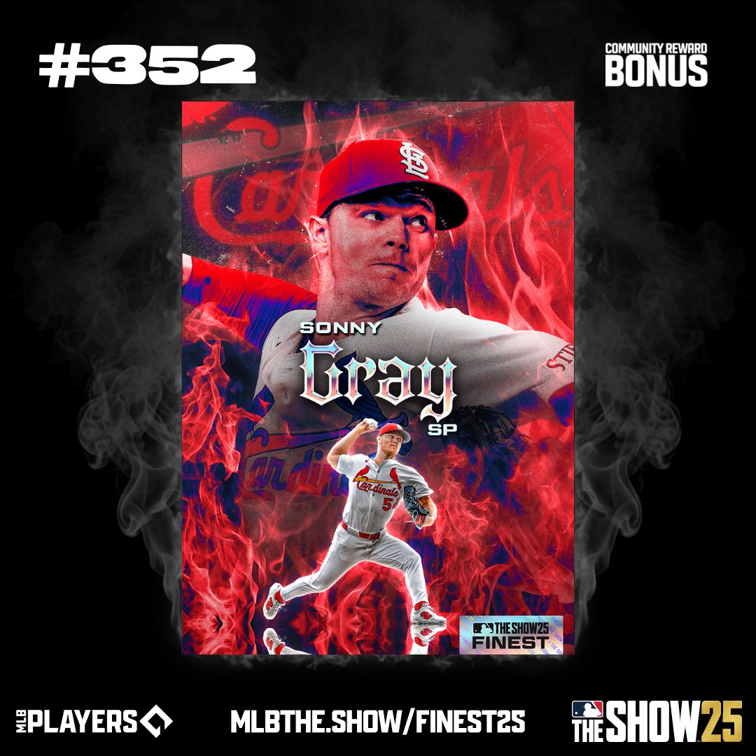 nbrun78's tweet photo. I helped reveal Cardinals #FINEST2025 in @MLBTHESHOW https://t.co/Gonqf7Khhb https://t.co/TO01YTEehb