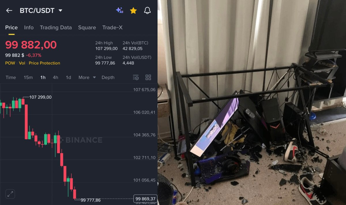 Danny_Crypton's tweet image. 🚨🚨 BITCOIN JUST DUMPED BELOW $100,000

F*CK BITCOIN

F*CK ETH

F*CK ALTS

F*CK THIS CRYPTO SHIT

IM DONE WITH THIS F*CKIN SCAM!!!