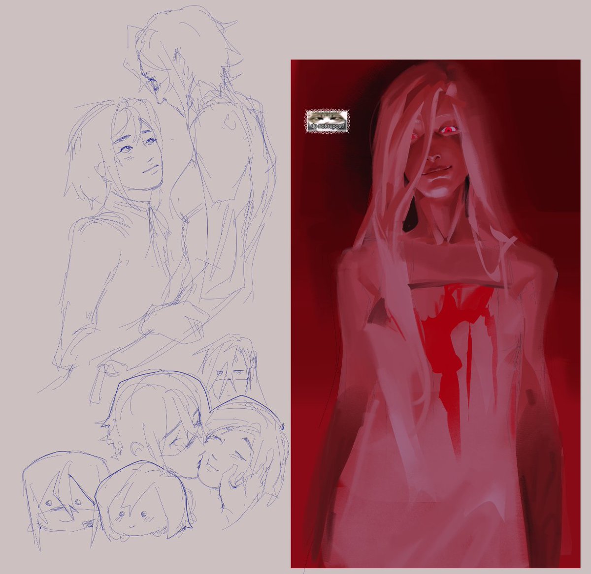 chapioca's tweet image. #signalis doodles