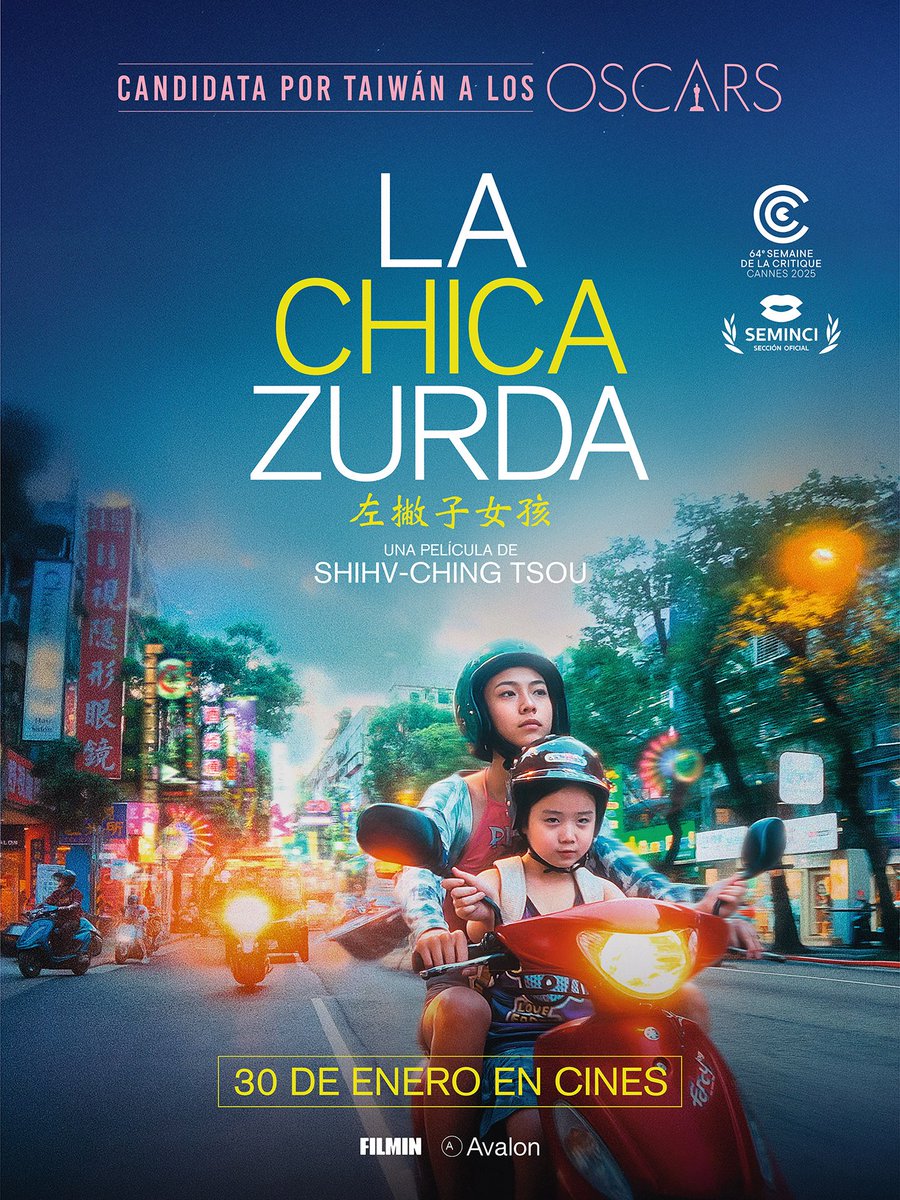 Adelantamos el estreno al 30 de enero 🛵
Súbete a la scooter de <a href="/Filmin/">Filmin</a> y <a href="/Avaloncine/">Avalon</a> 
#LeftHandedGirl #LaChicaZurda <a href="/Lilfilm/">sean baker</a>