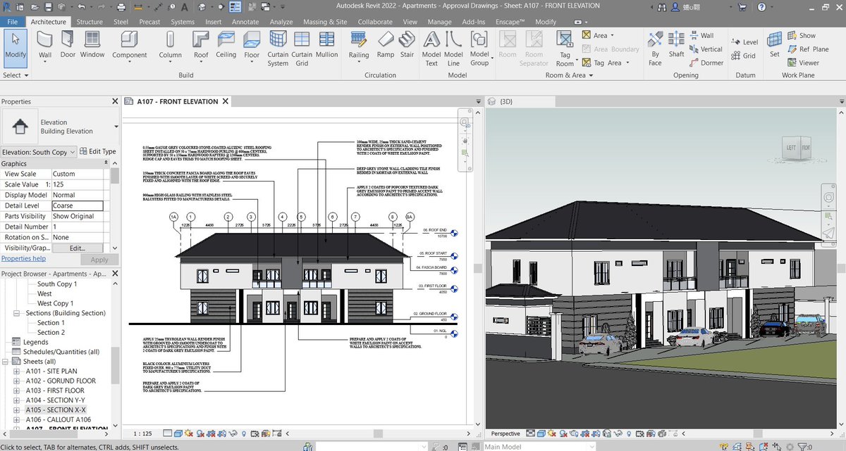 M_Modibb0's tweet photo. Been deep in Revit this week refining details, writing specs, and bringing this apartment building to life in 3D | WIP 🏗️ 

#architecturedrawings  #revit #BIM #ArchDaily #DesignDocumentation https://t.co/QPqjFRZ6CQ