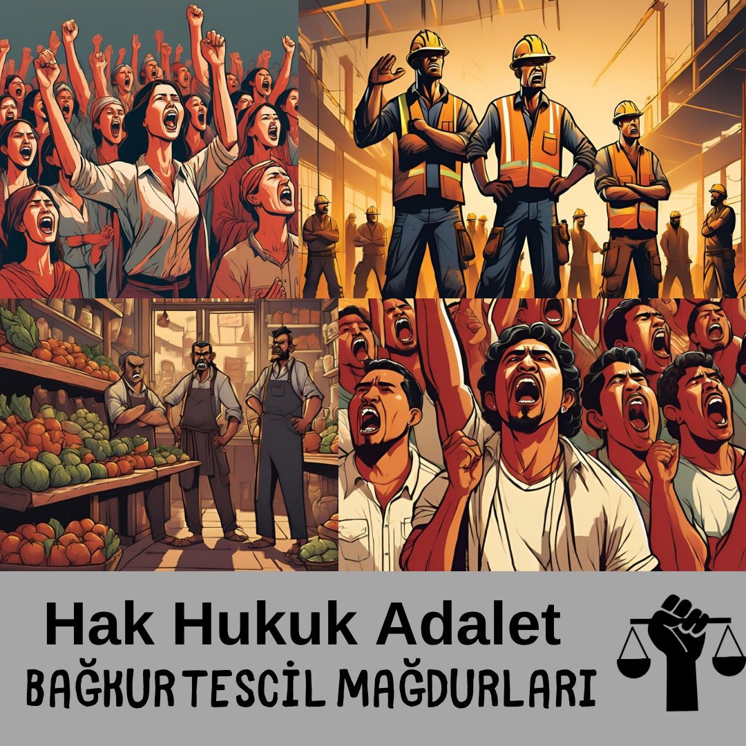 <a href="/melih_meric/">Melih Meriç</a> 04 Ekim 2000'den önce hak kaybı yaşayan #BağkurTESCİL mağdurları olarak emekli olma hakkımızı istiyoruz. #BağkurTescilMağdurları
için #TescileYasa şart‼️

<a href="/RTErdogan/">Recep Tayyip Erdoğan</a>
<a href="/dbdevletbahceli/">Devlet Bahçeli</a>
<a href="/vedatbilgn/">Vedat Bilgin</a> 
<a href="/Akparti/">AK Parti</a> 
<a href="/MHP_Bilgi/">MHP</a> 
<a href="/herkesicinCHP/">CHP 🇹🇷</a> 
<a href="/iyiparti/">İYİ Parti</a> 
<a href="/eczozgurozel/">Özgür Özel</a> 
<a href="/Mustafa_Destici/">Mustafa Destici</a>