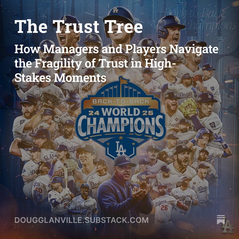 The Dodgers’ season shows us that at the center of success is trust and knowing where to place it. <a href="/SubstackInc/">Substack</a> <a href="/Dodgers/">Los Angeles Dodgers</a> <a href="/MLB/">MLB</a> <a href="/espn/">ESPN</a> #Dodgers #MLB <a href="/TheAthleticMLB/">The Athletic MLB</a> 

Full story⬇️⚾️⬇️
tinyurl.com/TrustTree-WTG