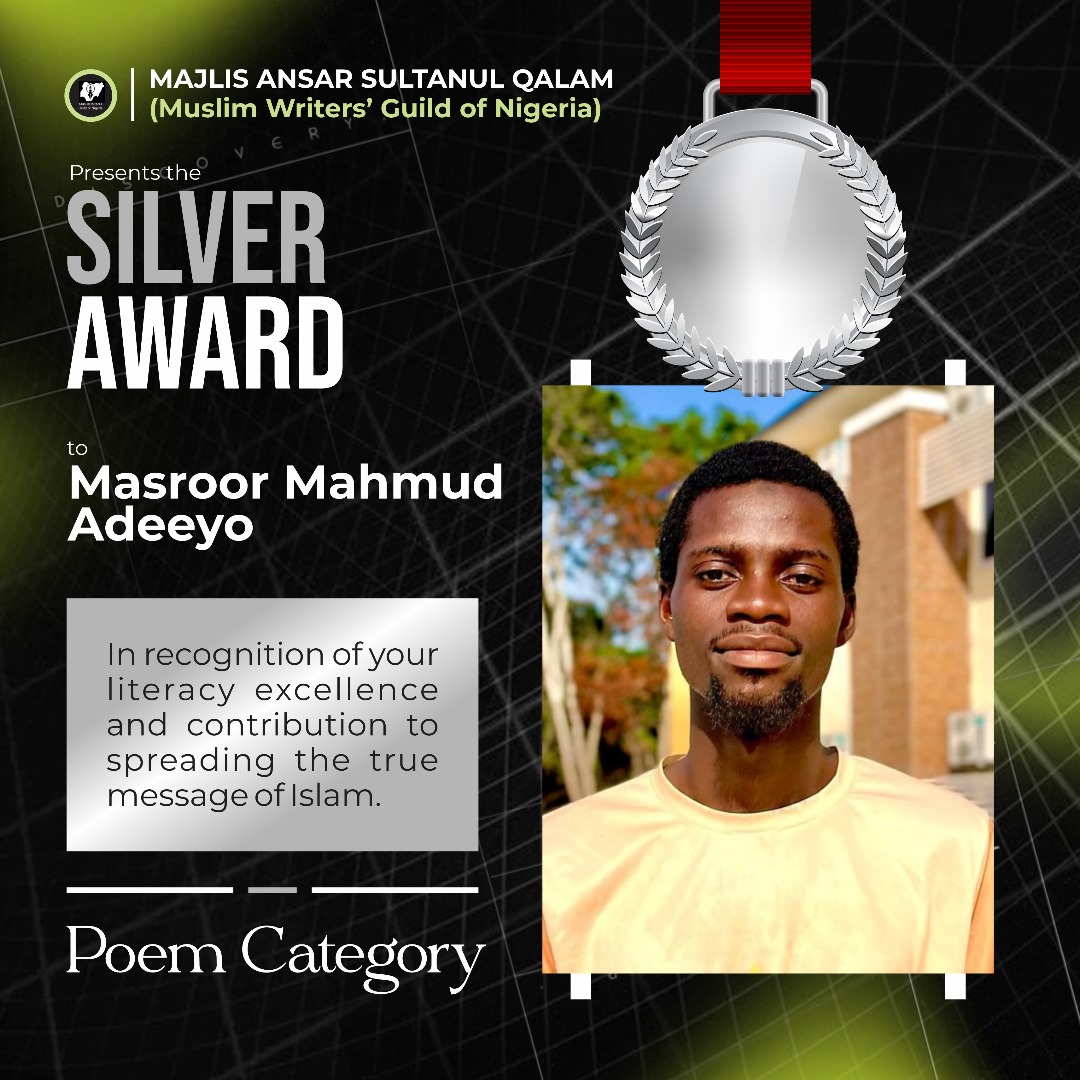 MasqNigeria's tweet photo. Celebrating the Gold and Silver Award recipients whose words continue to inspire, enlighten, and spread the true message of Islam through poetry and prose.
#MASQ #MuslimWritersGuild #IslamicLiterature https://t.co/pjv1UhuIjL