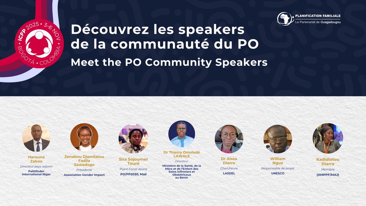 POuagaPF's tweet image. La force du Partenariat de Ouagadougou (#PO), c’est avant tout sa diversité.

Au-delà de l'équipe de l’#UCPO, c’est toute une communauté qui s’exprime : des Directeurs de la Santé de la Mère et de l'Enfant, des jeunes pleins d’idées, des chercheurs passionnés, des experts, des